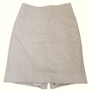 J. Crew Tan Mini Classic Wool Blend Pencil Skirt. Sz. 4
